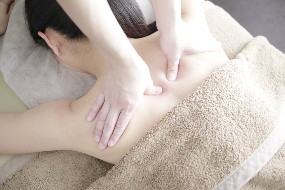 オイルコースの施術イメージ