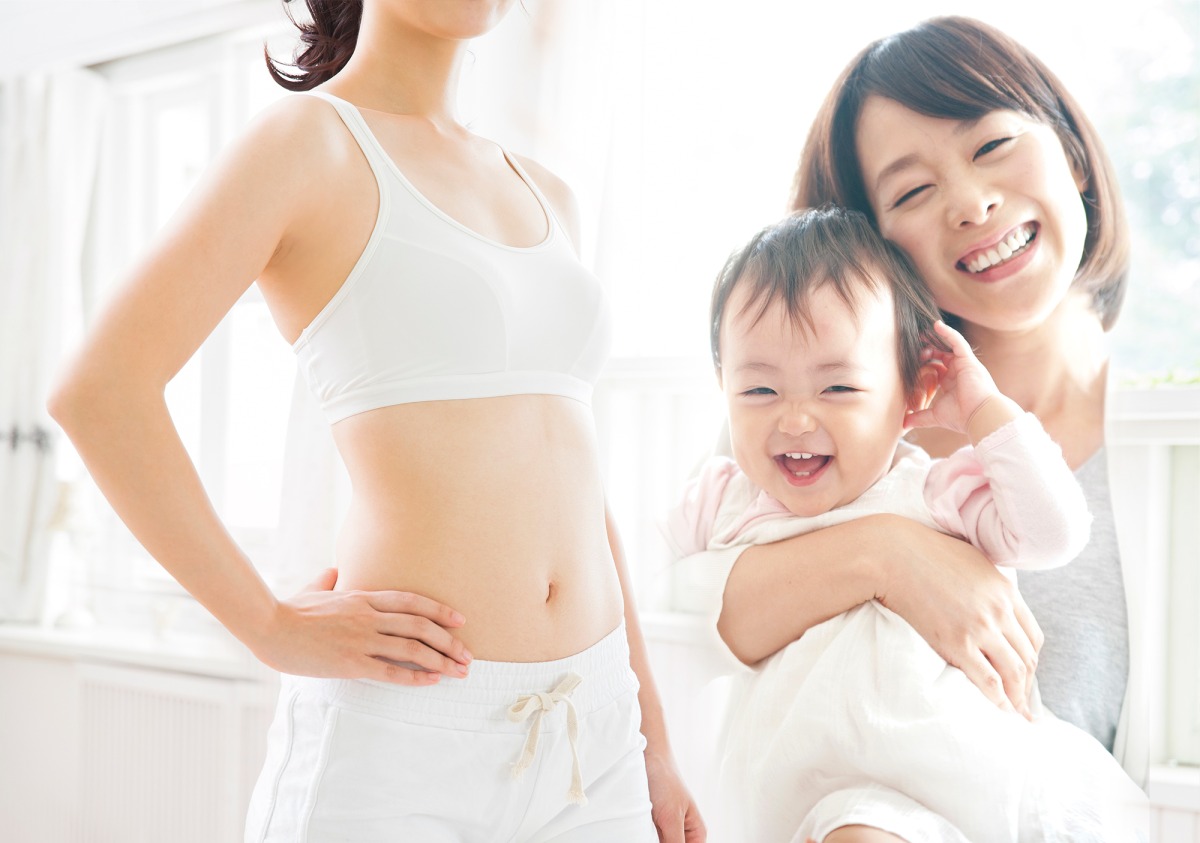 産後向け整体・骨盤調整コースの施術イメージ