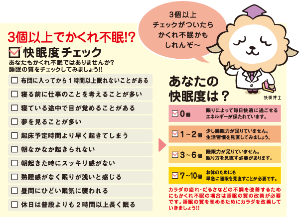 快眠度チェック